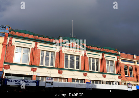 Alten Backsteingebäude in Marton, Neuseeland Stockfoto