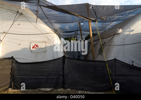 Einheit in Drouillard Krankenhaus MSF Port-au-Prince Haiti zu verbrennen Stockfoto