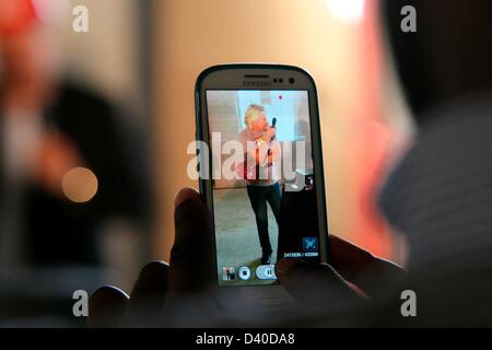 Jophannesburg, Südafrika. 27. Februar 2013. Richard Branson im Virgin Active in Sandton am 27. Februar 2013, in Johannesburg, Südafrika. (Foto von Gallo Images / Sowetan / Vathiswa Ruselo/Alamy Live News) Stockfoto