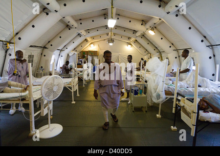 Einheit in Drouillard Krankenhaus MSF Port-au-Prince Haiti zu verbrennen Stockfoto