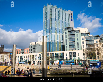 Die schwimmenden Hafen von St. Augustines Reach, Bristol, England Stockfoto