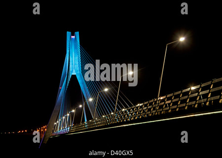 Fluss Boyne Hängebrücke Drogheda Ireland Stockfoto