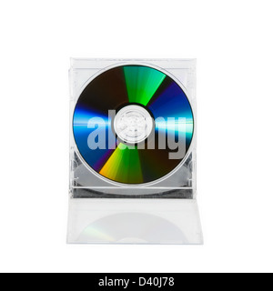 CD-Laufwerk auf einem weißen Hintergrund Stockfoto