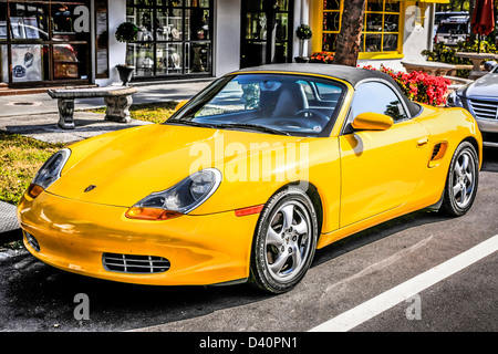 2010 Porsche Boxster S auf der Exot in Sarasota Florida Stockfoto