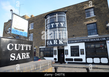 Die Cutty Sark Gastwirtschaft, Gebiets, Greenwich Stockfoto