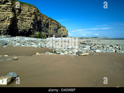 Glamorgan Erbe-Küste von St. Donats in der Nähe von Llantwit major, Vale von Glamorgan, Südwales. Stockfoto