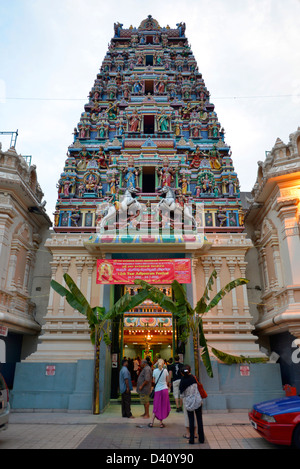 Asien Malaysia Kuala Lumpur Sri Maha Mariamman Hindu-Tempel Stockfoto