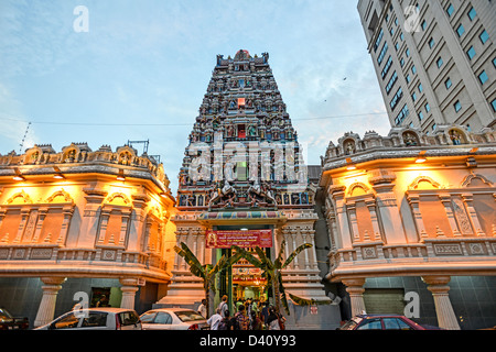 Asien Malaysia Kuala Lumpur Sri Maha Mariamman Hindu-Tempel Stockfoto