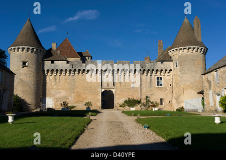 Chateau de Rully, ein Weinberg und Festung berühmt für seine Weine Chardonnay, Burgund / Bourgogne, Frankreich Stockfoto