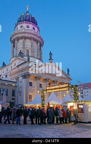 Weihnachtsmarkt Gendarmenmarkt, Gendarmenmarkt, Berlin, Deutschland Stockfoto