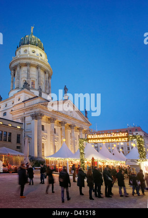 Weihnachtsmarkt Gendarmenmarkt, Gendarmenmarkt, Berlin, Deutschland Stockfoto