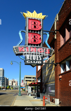 B.b. King Beale Street Blues Musik Memphis Tennessee TN Stockfoto