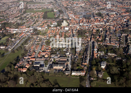 Luftaufnahme des alten Krankenhauses Westwood in Beverley, East Yorkshire Stockfoto