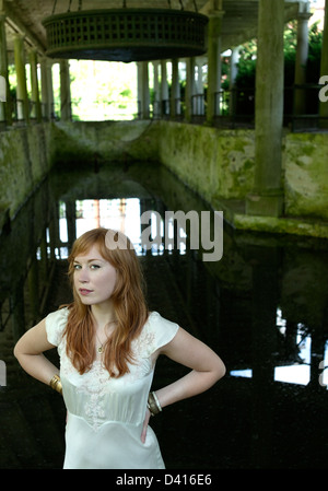 Porträt von rothaarig Stockfoto