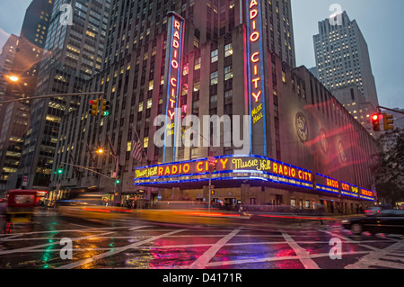 Die Radio Music Hall, Manhattan, New York City, USA Stockfoto
