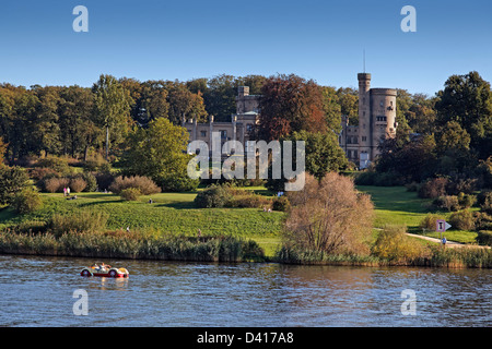 Park Babelsberg, Schloss Babelsberg, Potsdam, Brandenburg, Deutschland Stockfoto