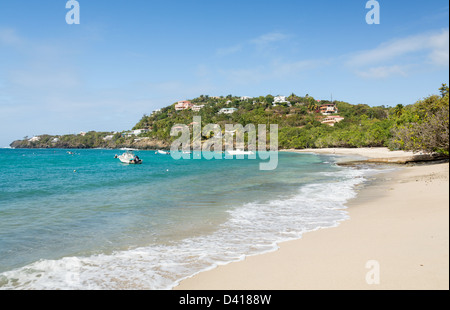 Rumpf-Bucht-Strand-Szene auf Insel St. Thomas in uns USVI Jungferninseln Stockfoto