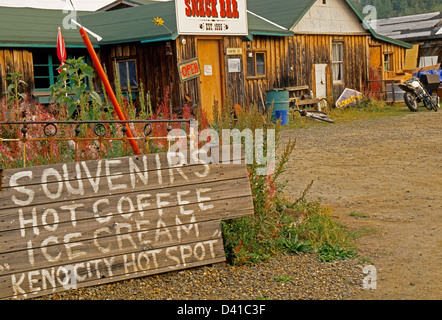 Die Snack-Bar-Restaurant in Keno City, Yukon Territorium, Kanada Stockfoto