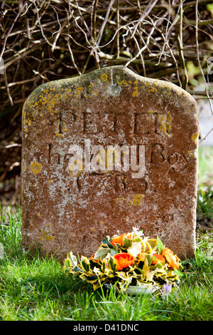 Das Grab von "Peter Wild Boy" in st. Marien Kirche, Northchurch, Hertfordshire Stockfoto