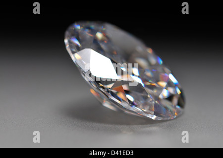 Oval-Schliff-Diamanten (synthetisch - Cubic Zirkonia) Stockfoto