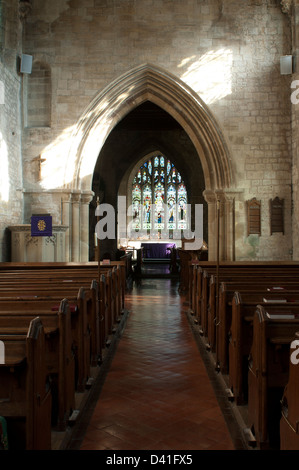 St. Michael und alle Engel Kirche, Withington, Gloucestershire, England, Vereinigtes Königreich Stockfoto