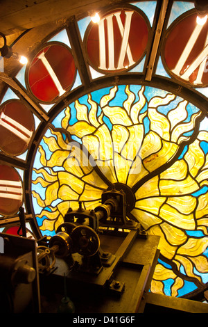 Detail der Tiffany Uhr Einrichtung in Grand Central Station Stockfoto