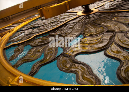 Detail des äußeren Tiffany Uhr im Grand Central Station Stockfoto