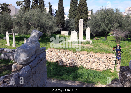 Griechenland Attika Athen die Ruinen der Kerameikos Stockfoto