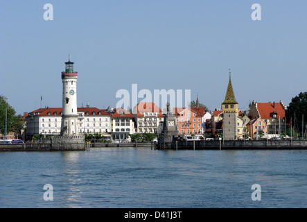 Hafen von Lindau, Bodensee Stockfoto