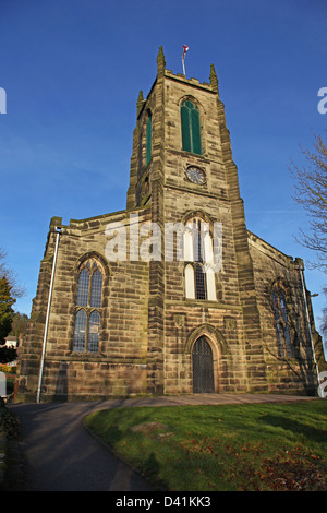 St Giles die Abt-Pfarrkirche in Cheadle Mitarbeiter Staffordshire England UK Stockfoto