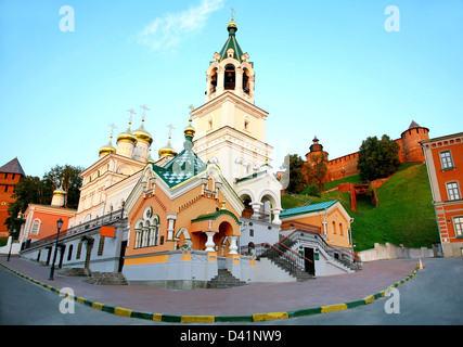 John Baptist Church und Kreml Nischni Nowgorod Russland Stockfoto