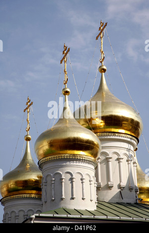 Russland. Nischni Nowgorod. Goldene Kuppeln in alten Nischni Nowgorod. Kirche der Geburt Johannes des Täufers. 1683 Stockfoto