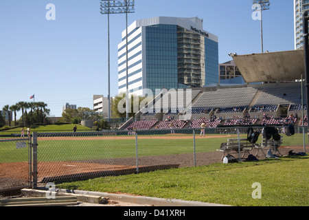 St Petersburg Florida USA Baseball Spiel in Al Lang Stadium eine 7500-Seat Sport Stadion aktuelle home Pitch von Tampa Bay Rowdies United Soccer League Stockfoto