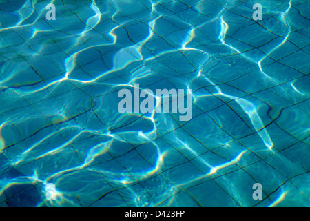 Abu Dhabi VAE Wasser im Schwimmbad Stockfoto