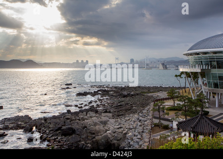 Nurimaru-APEC-Haus in Busan Stockfoto