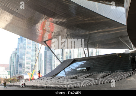 Busan Cinema Center genannt Dureraum - moderne Architektur in Asien Stockfoto