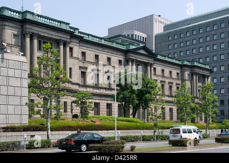 Hauptquartier der japanischen Nippon Ginko, Bank of Japan (BOJ), historisches Gebäude in Nihonbashi, Tokyo während der Meiji-Zeit gebaut. Stockfoto