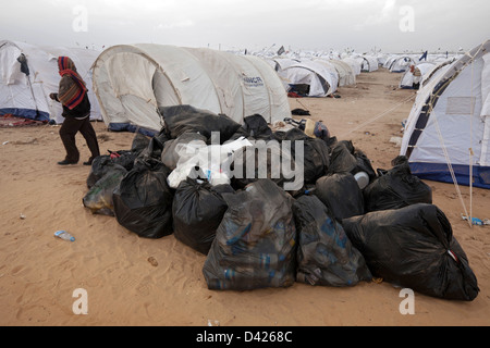 Ben Gardane, Tunesien, Shousha Camp im Flüchtlingslager Stockfoto
