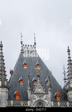 Reisebilder aus Brügge, Belgien - klassische gotische barocken Dach- und Kuppeln in zentralen Brügge Stockfoto