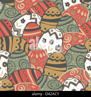 Ostern Eiern Musterdesign. Stockfoto