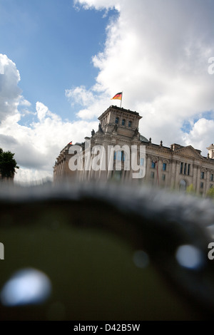 Berlin, Deutschland, die Wellen der Spree im Reichstag Stockfoto