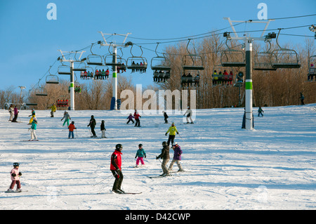 Ski Station Mont Bruno South Shore of Montreal, Quebec Kanada Stockfoto