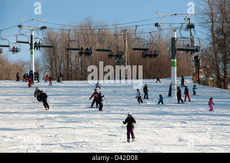 Ski Station Mont Bruno South Shore of Montreal, Quebec Kanada Stockfoto