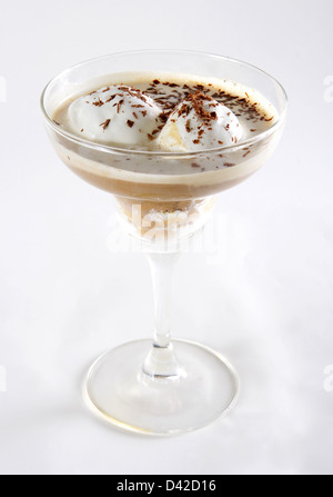 Eis mit Kaffee cocktail im Glas Stockfoto