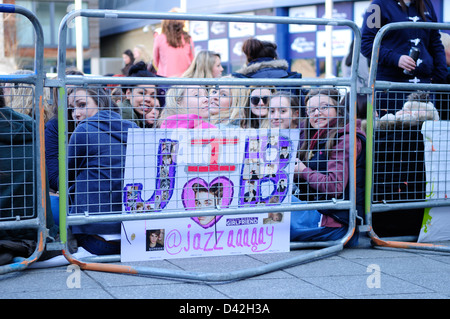 Glauben Sie Justin Bieber, Tour 2013.Nottingham England. Stockfoto