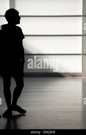 Berlin, Deutschland, die Silhouette eines Mannes Stockfoto