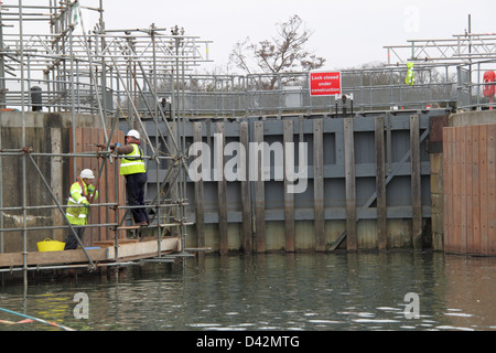 Molesey Schloss für Reparaturen, Hampton Court, East Molesey, Surrey, England, Großbritannien, Vereinigtes Königreich, UK Europe Stockfoto