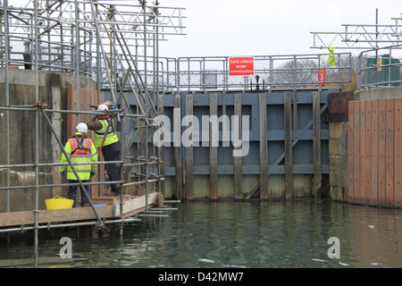 Molesey Schloss für Reparaturen, Hampton Court, East Molesey, Surrey, England, Großbritannien, Vereinigtes Königreich, UK Europe Stockfoto