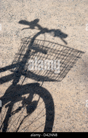 Fahrrad-Schatten Stockfoto