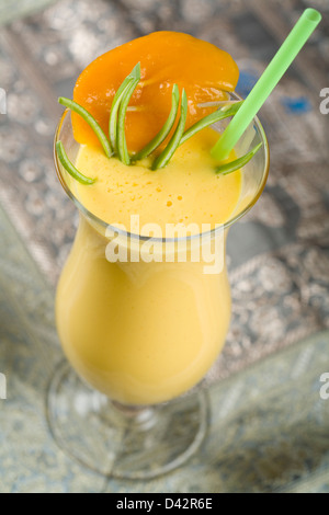 Indisch, cocktail, drink Mango Lassi. Stockfoto
